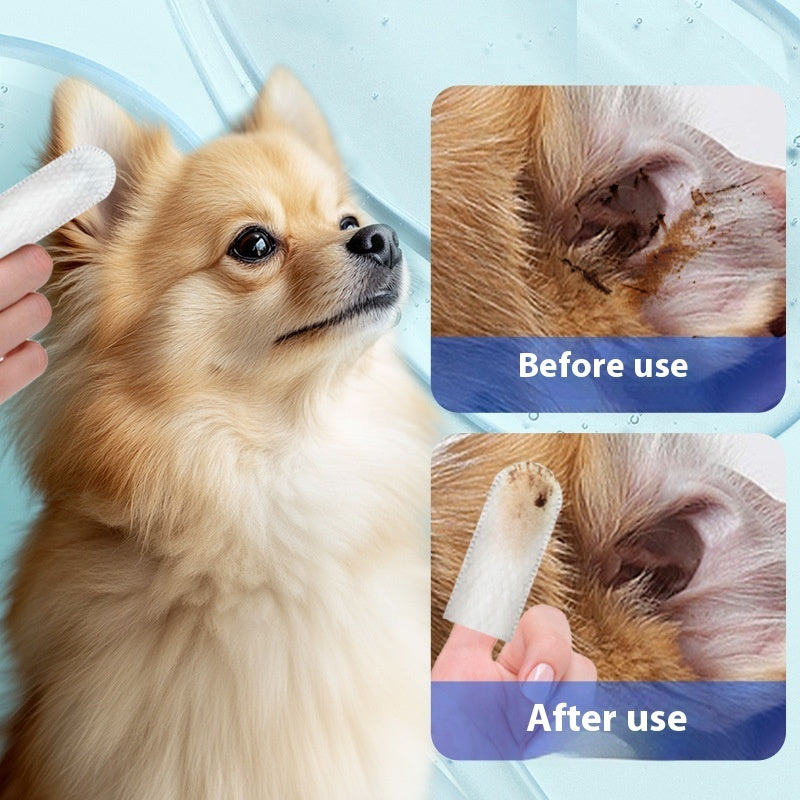 Keep Your Pet's Ears Clean with Pet Ear Cleaning Finger Wipes