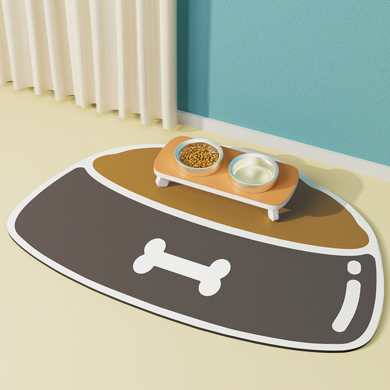 Pet Feeding Mat Silicone Non-slip Waterproof Feeding Splash-proof Mat