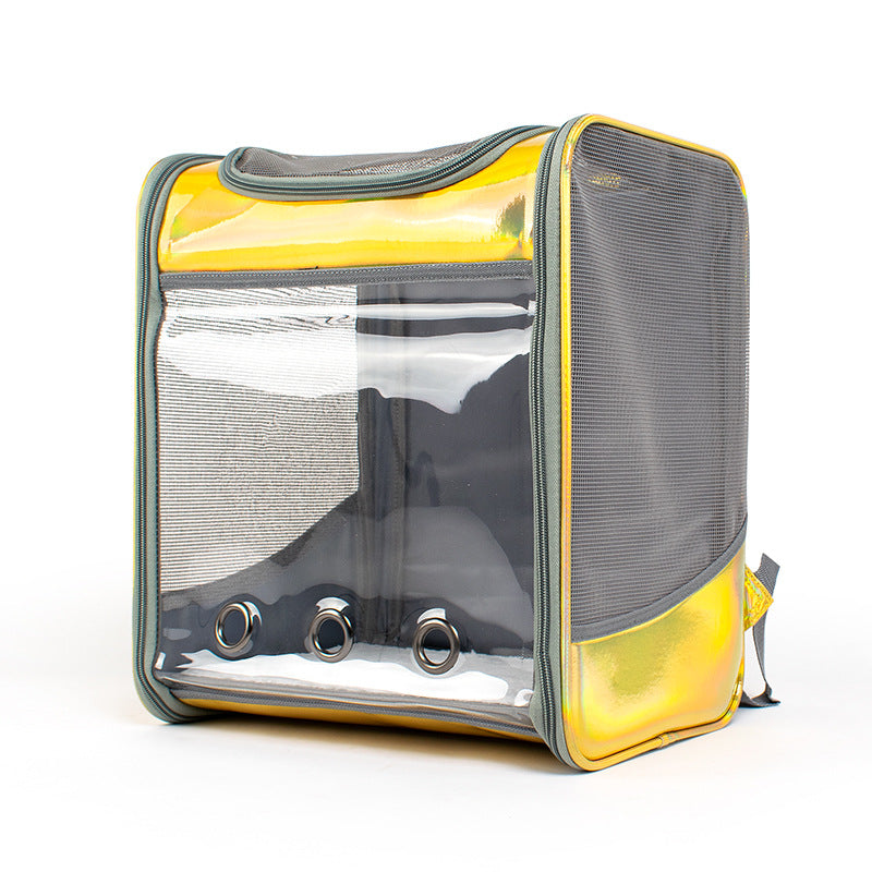 Transparent Laser Dog Backpack
