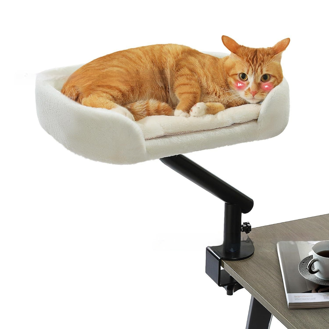 Desktop Cat Bed With Adjustable-height