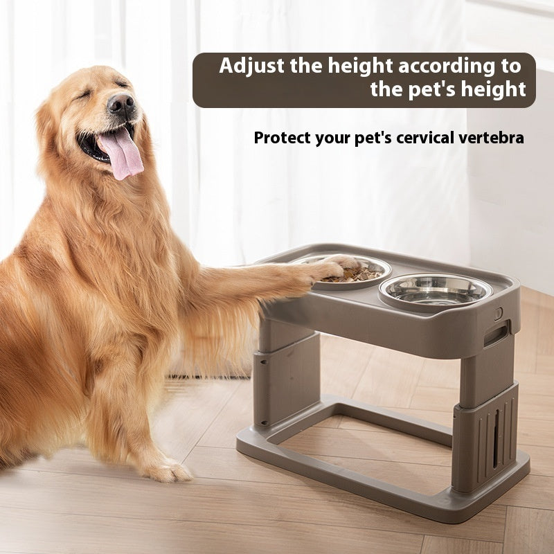 Lifting Stainless Steel Pet Tableware