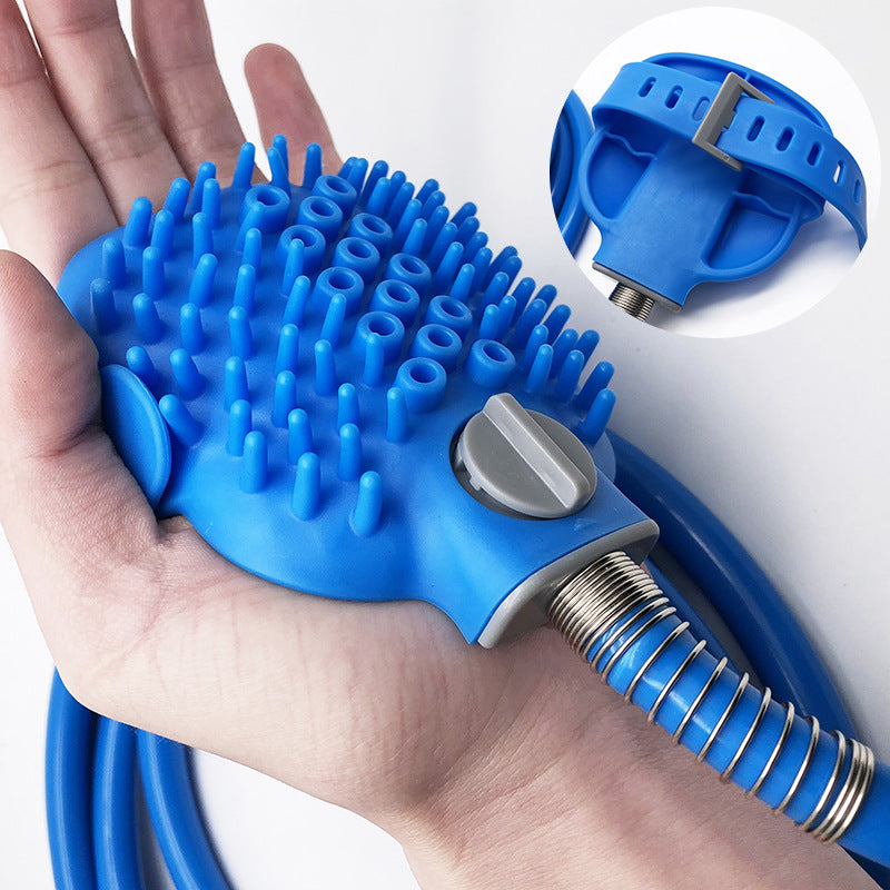 Pet Outdoor Shower Bath Brush Dog