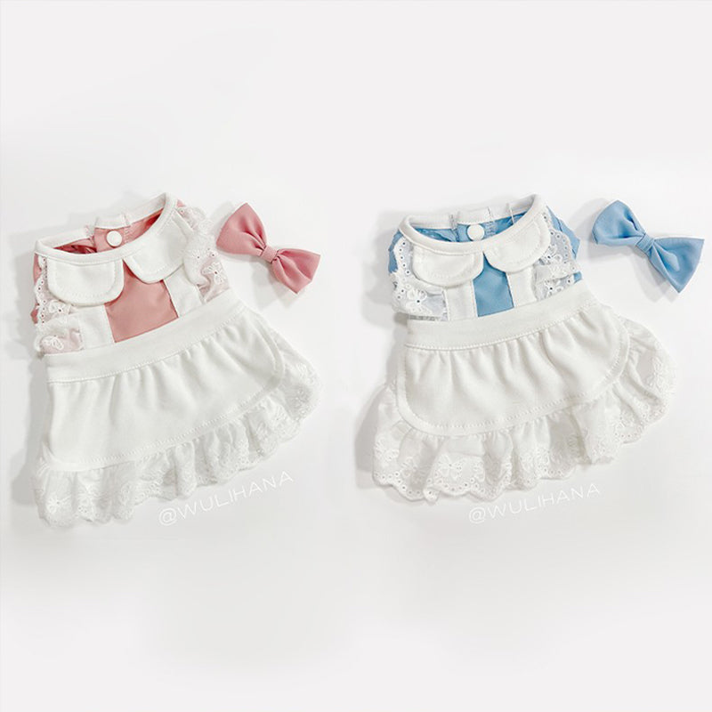 Maid Pet Lace Dress Dog Cat