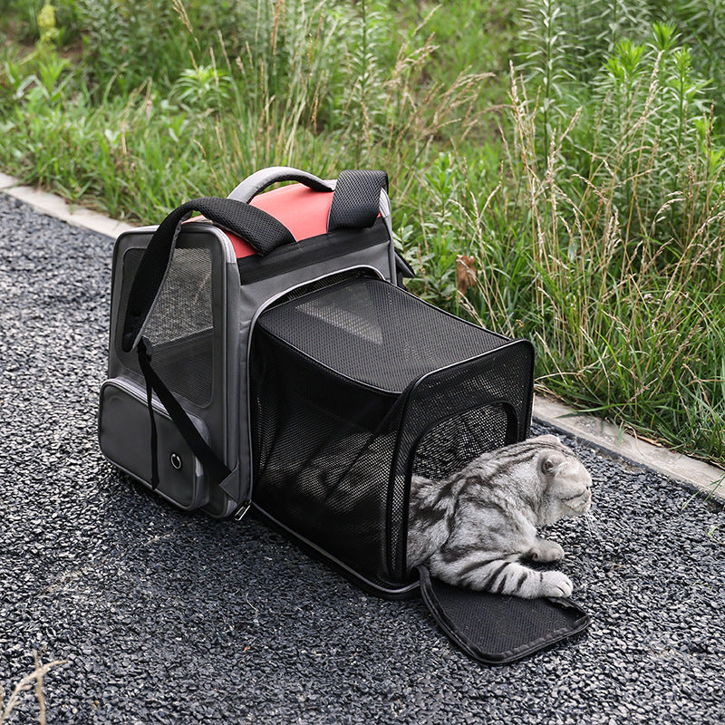 Portable Pet Backpack Expandable