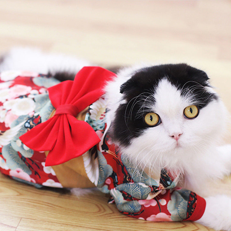 Kimono Pet Decoration Clothes Cat