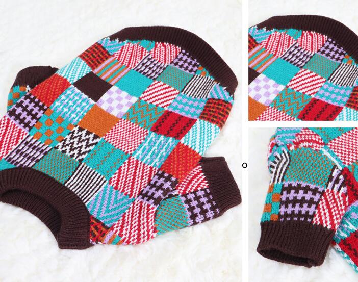 Pet Dog Beggar Outfit Contrast Sweater
