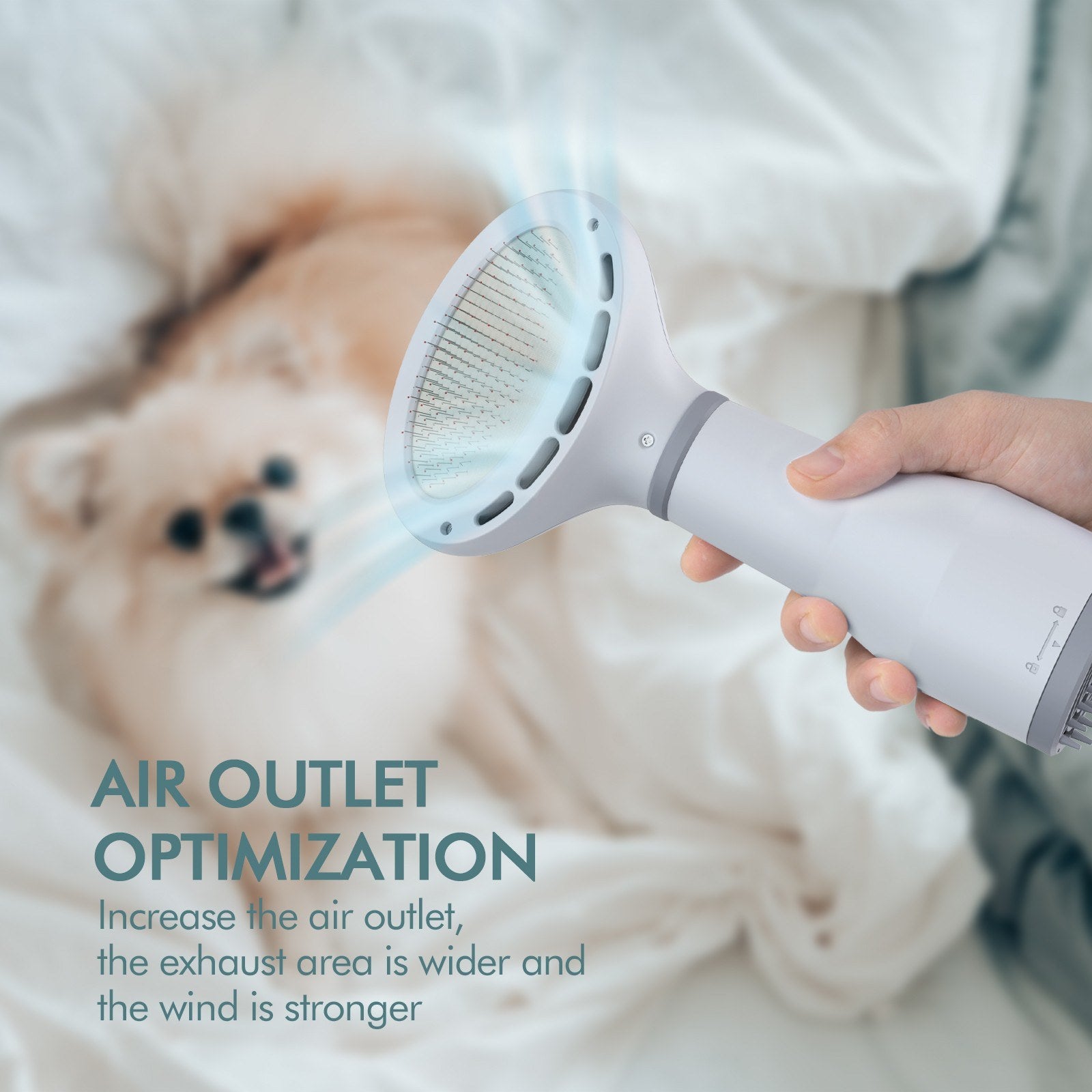 Dog Hair Dryer Grooming Dryer Slicker Brush