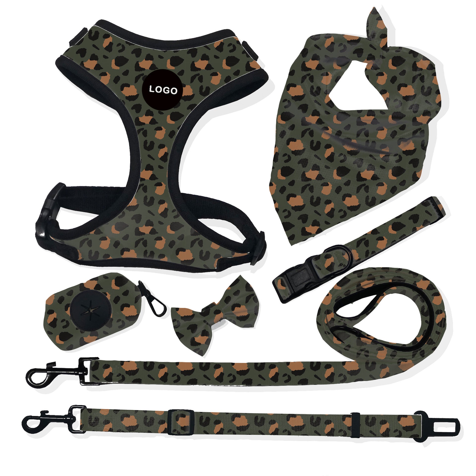 Breathable Dog Harness Leash Set