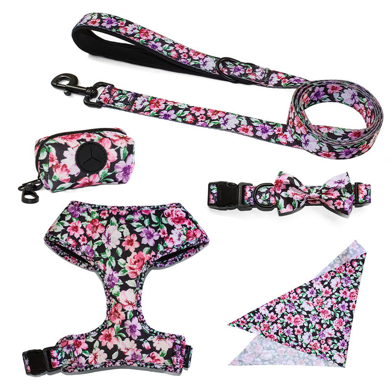 Pet Leash Vest Type Chest Back