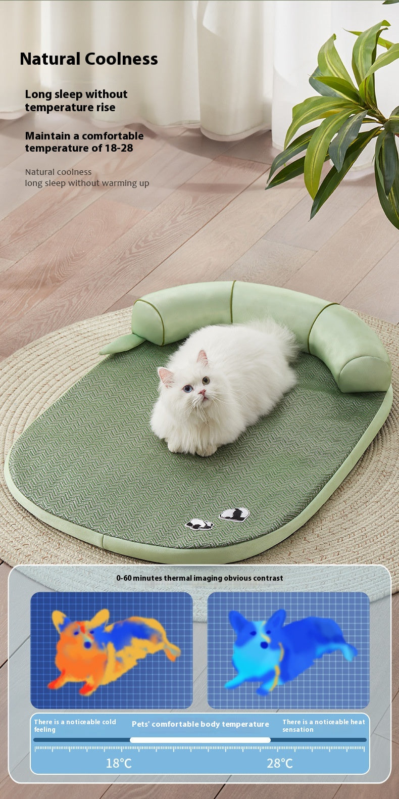 Cool Feeling Dog Mat Four Seasons