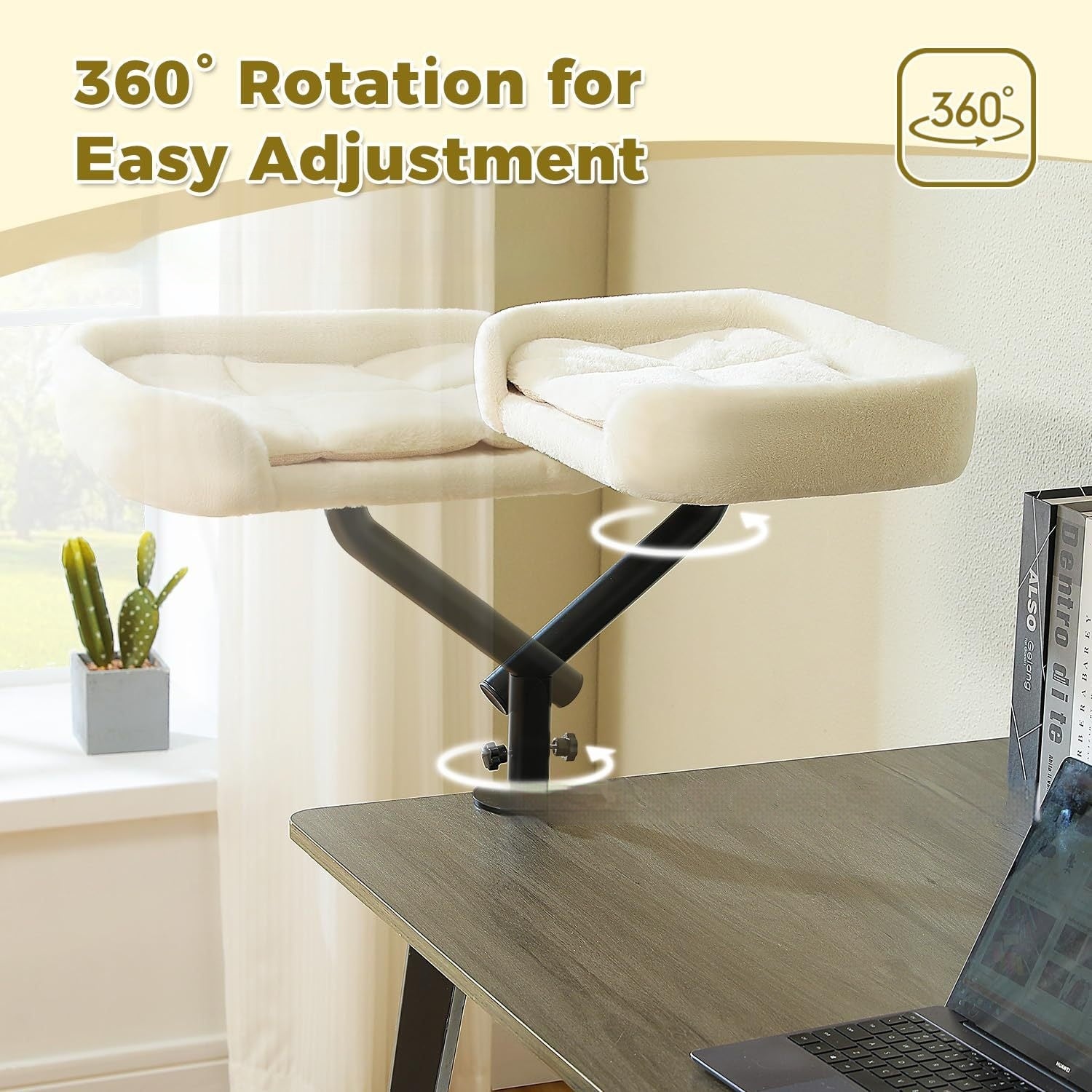 Desktop Cat Bed With Adjustable-height