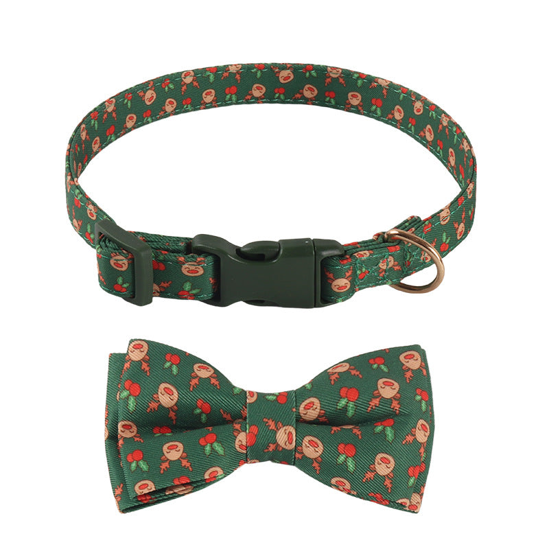 Pet Supplies Design Christmas Series Bow SUNFLOWER Holiday Dog Collar
