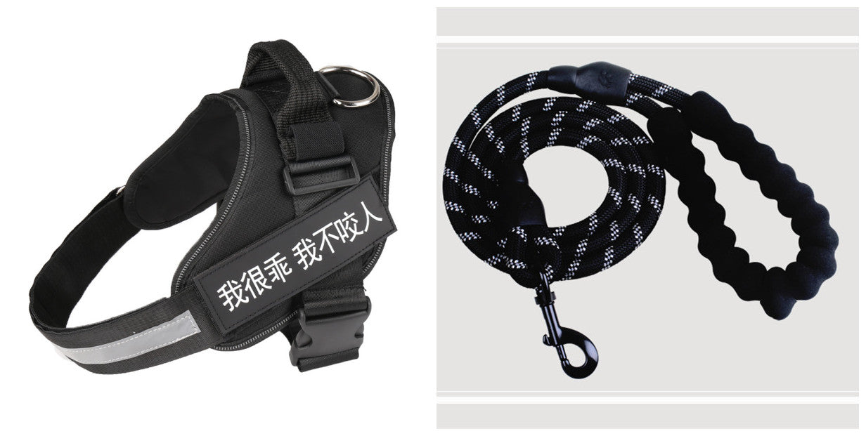 Simple Pet Leash Chest Strap Set