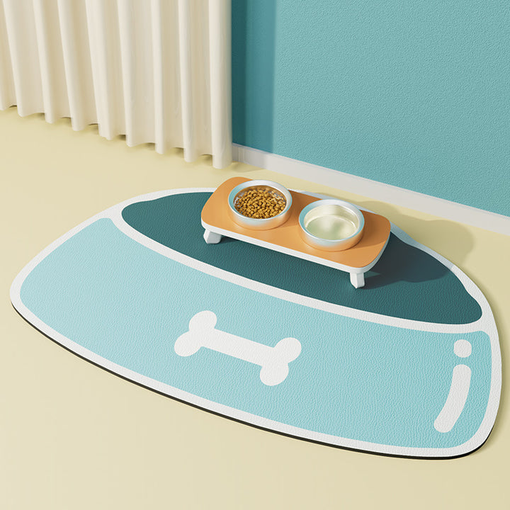 Pet Feeding Mat Silicone Non-slip Waterproof Feeding Splash-proof Mat