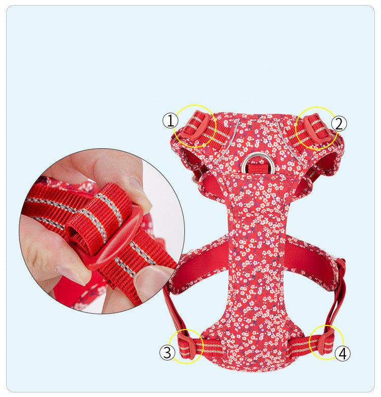 Pet Dog Leash Set Vest Type