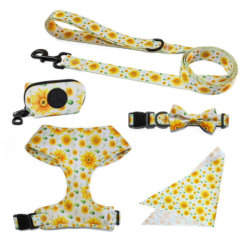Pet Leash Vest Type Chest Back