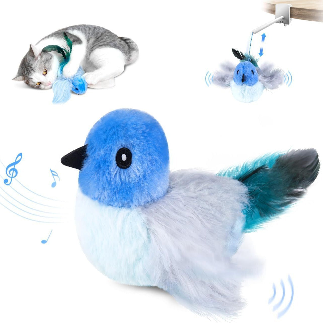 Interactive Plush Toys For Indoor Cats
